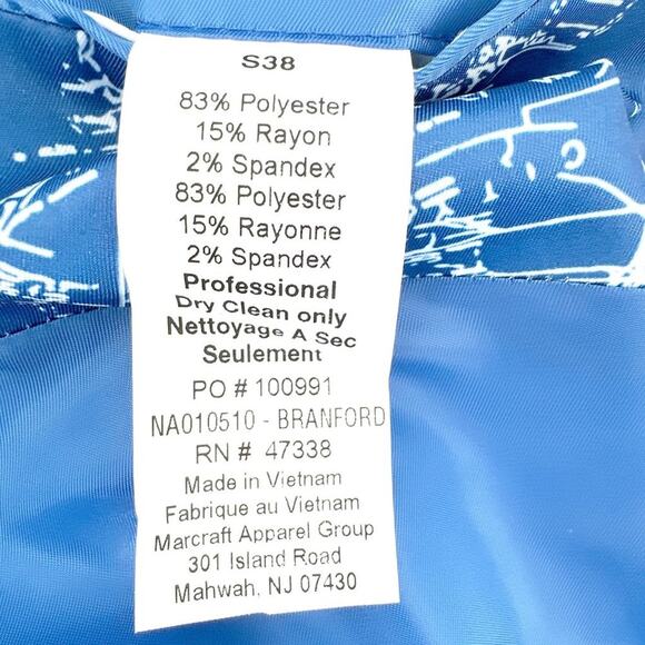 NAUTICA Branford Stretch Blazer 38S - Picture 6 of 10